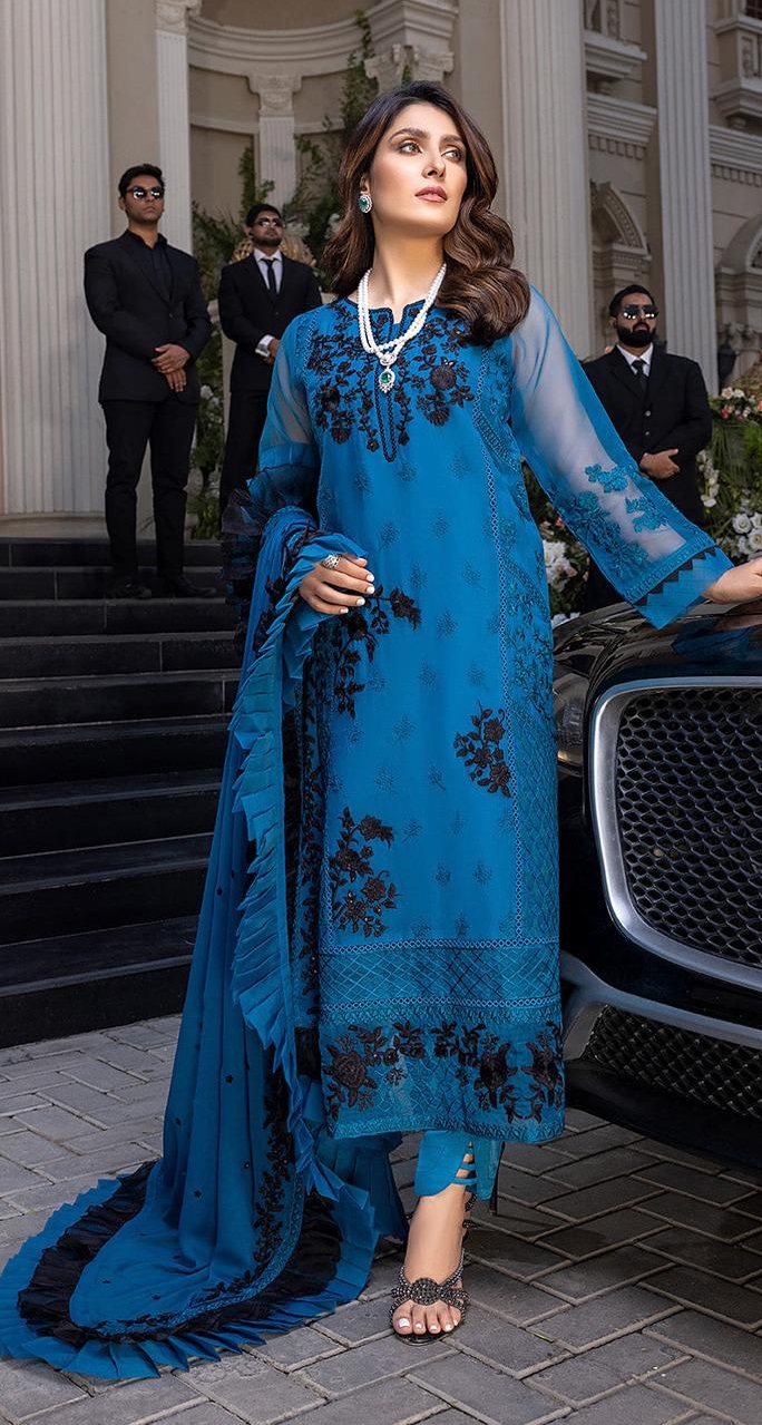 Bridal saree with handwork border